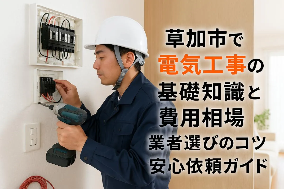 草加市で電気工事の基礎知識と費用相場|業者選びのコツと安心依頼ガイド